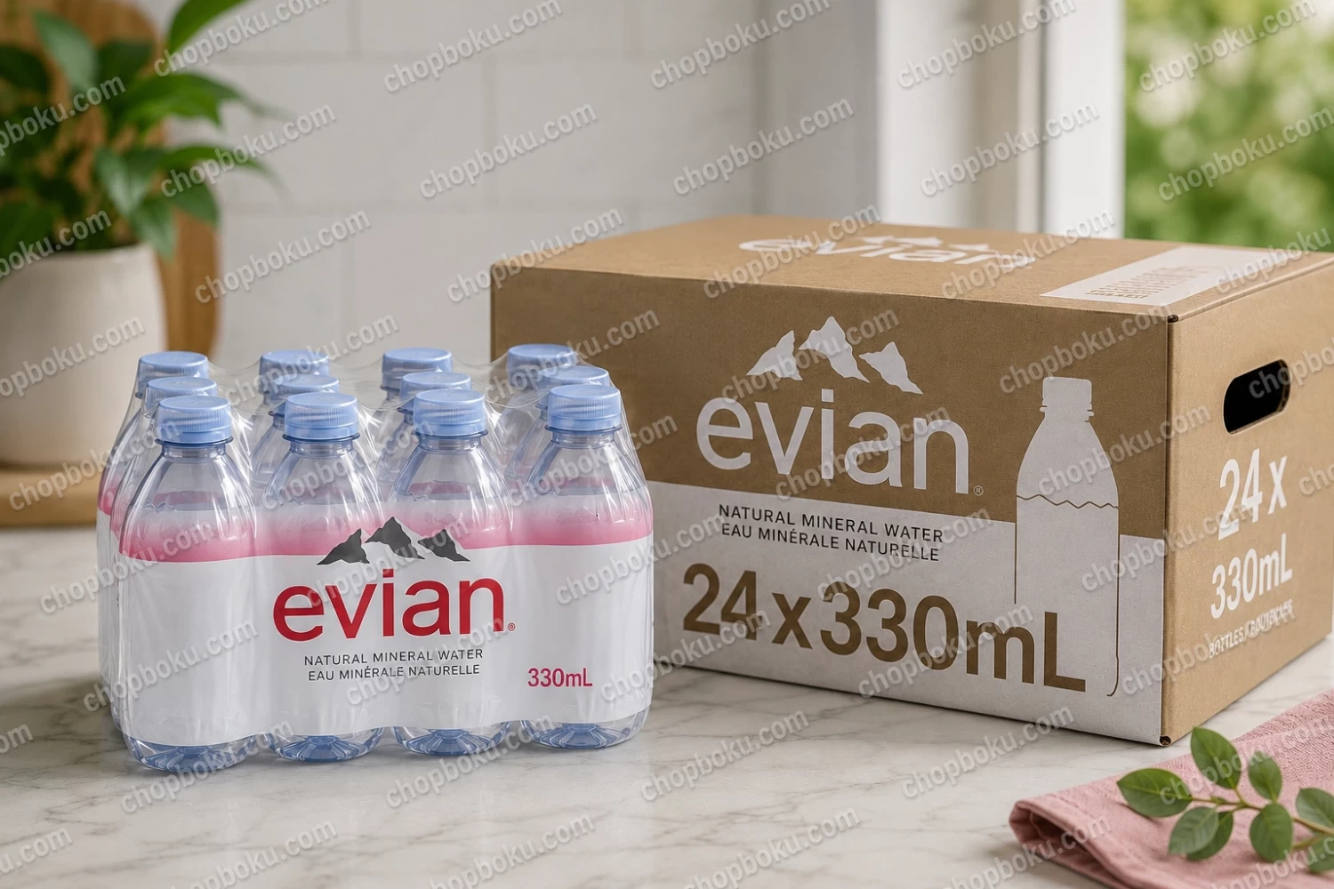 Evian Natural Mineral Water 330ml (24 x 33cl)