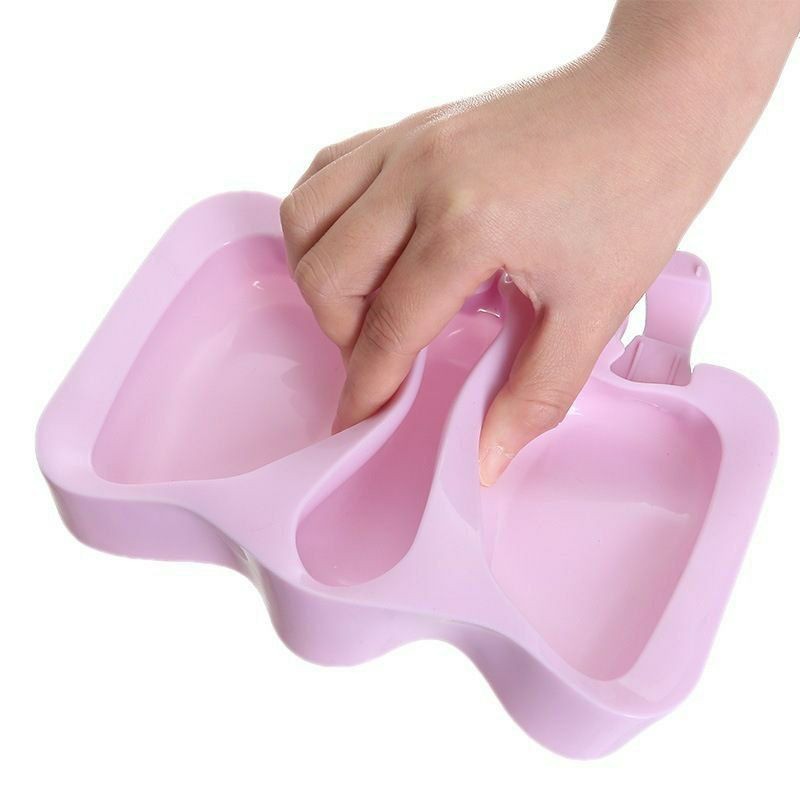 Popsicle mould with 3 slots