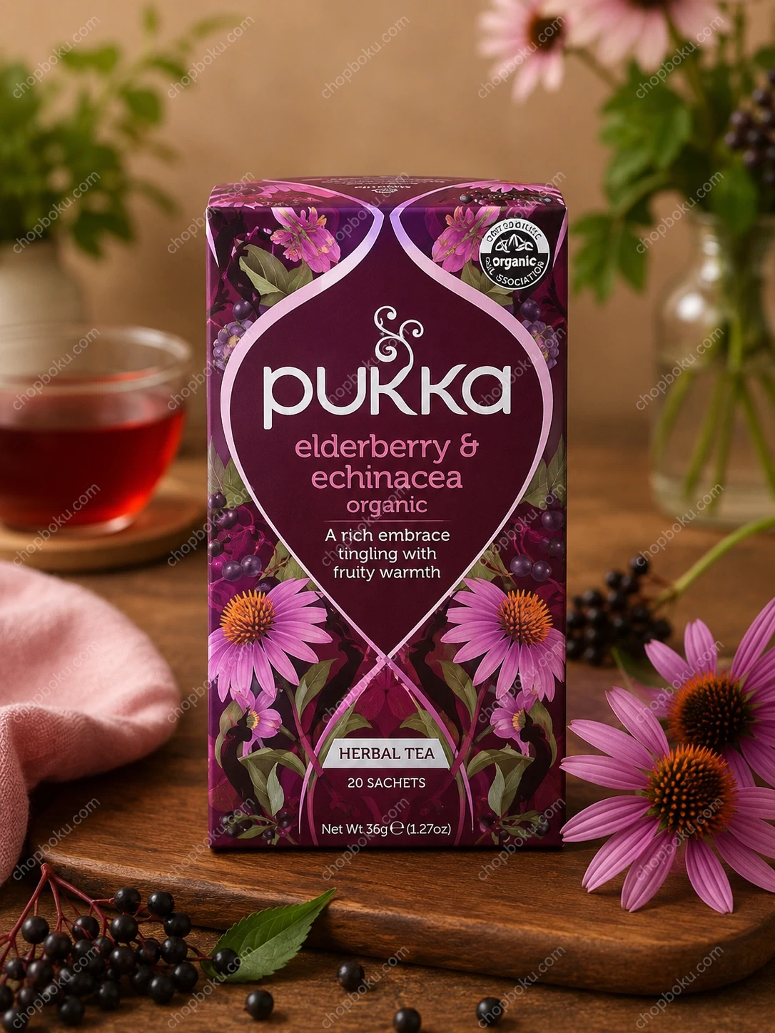 Pukka Organic Elderberry & Echinacea Tea 20 Tea Bags (40g)