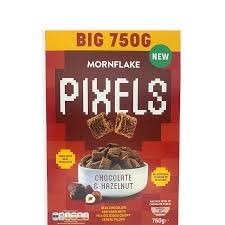 MORNFLAKE PIXELS CHOCOLATE HAZELNUT SQUARES
