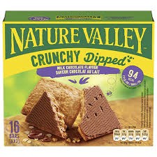 NATURE VALLEY CRUNCHY DIPPED MILK CHOCOLATE
