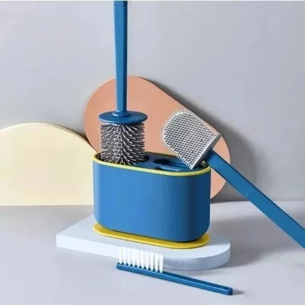 3-in-1 Multi functional Silicon Toilet Cleaner Brush