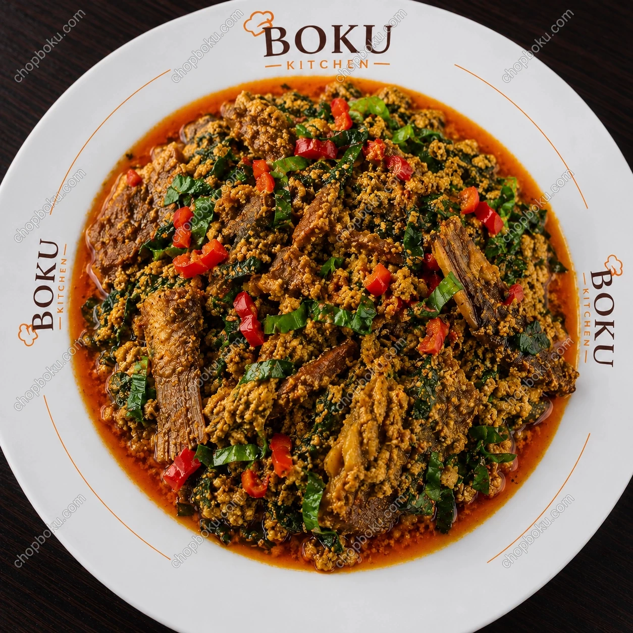 Egusi Soup with Eja Kika (Smoked Fish) 4 Litres