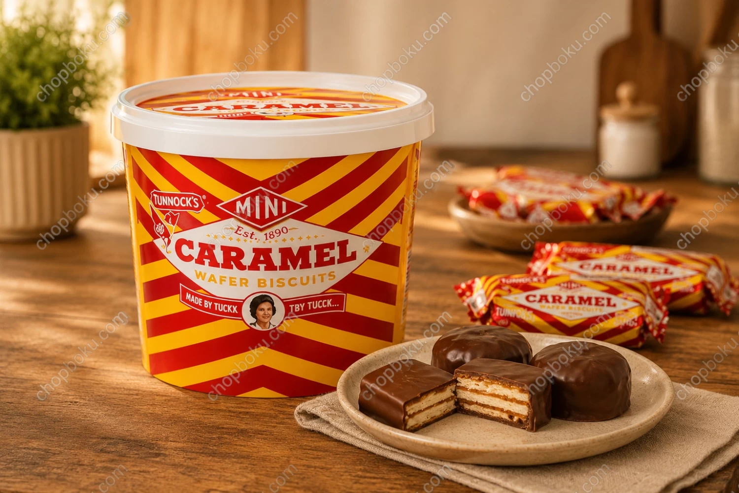 Tunnock's Mini Caramel Wafers Tub 350g