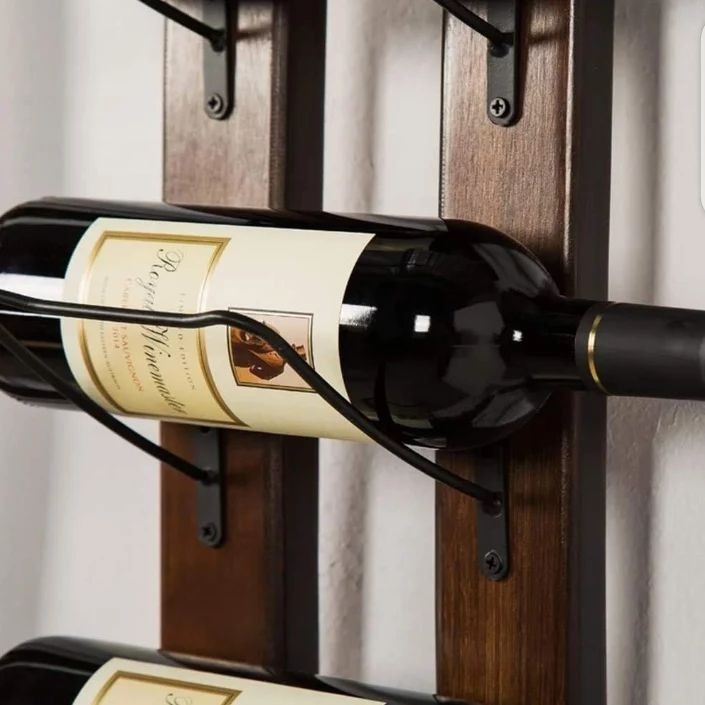 Wall mounted wine rack