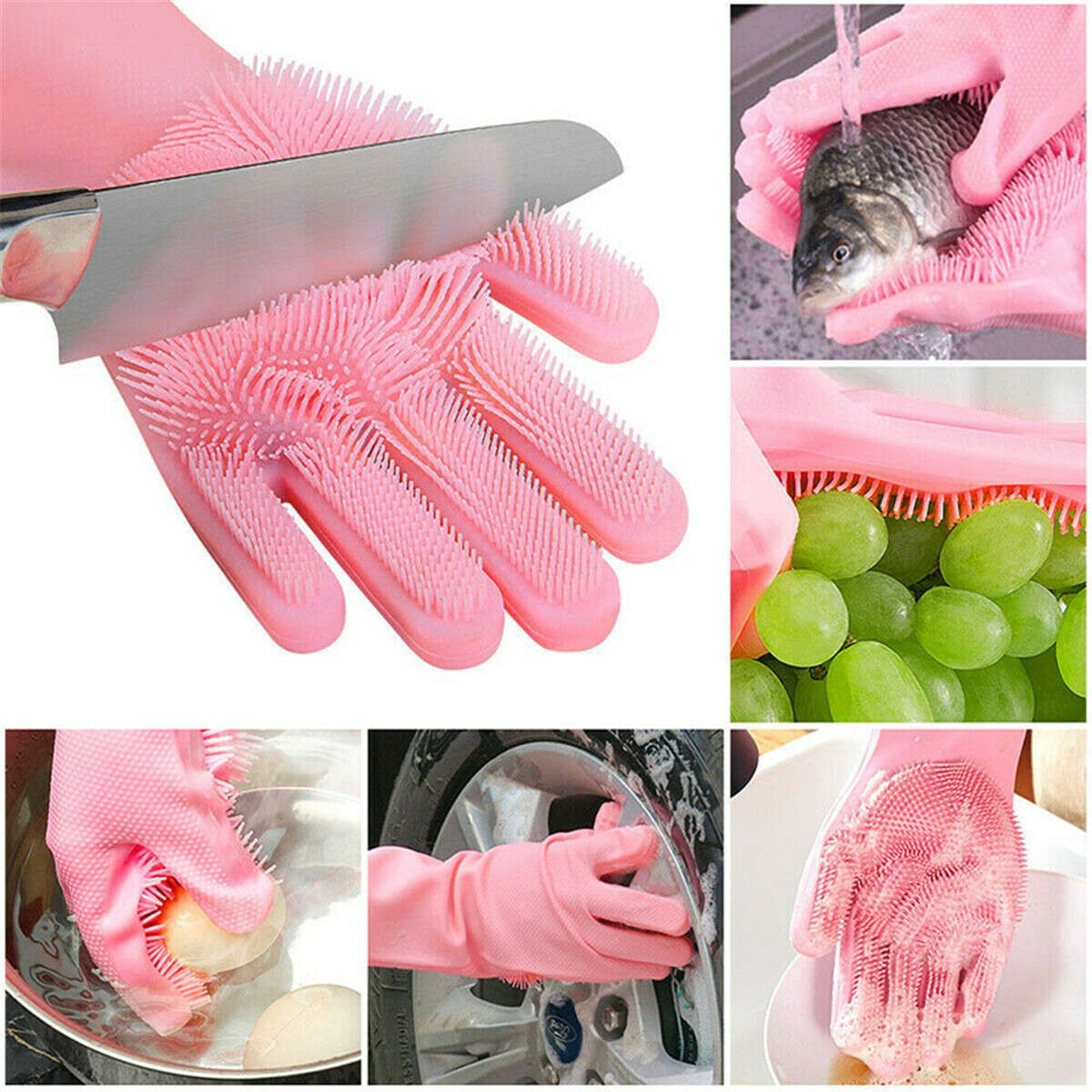 Magic Silicone Dishwashing Scrubber Rubber