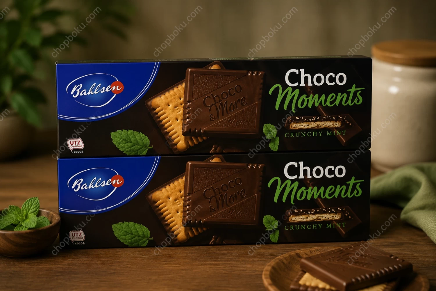 Bahlsen Crunchy Mint Chocolate Biscuits 120g