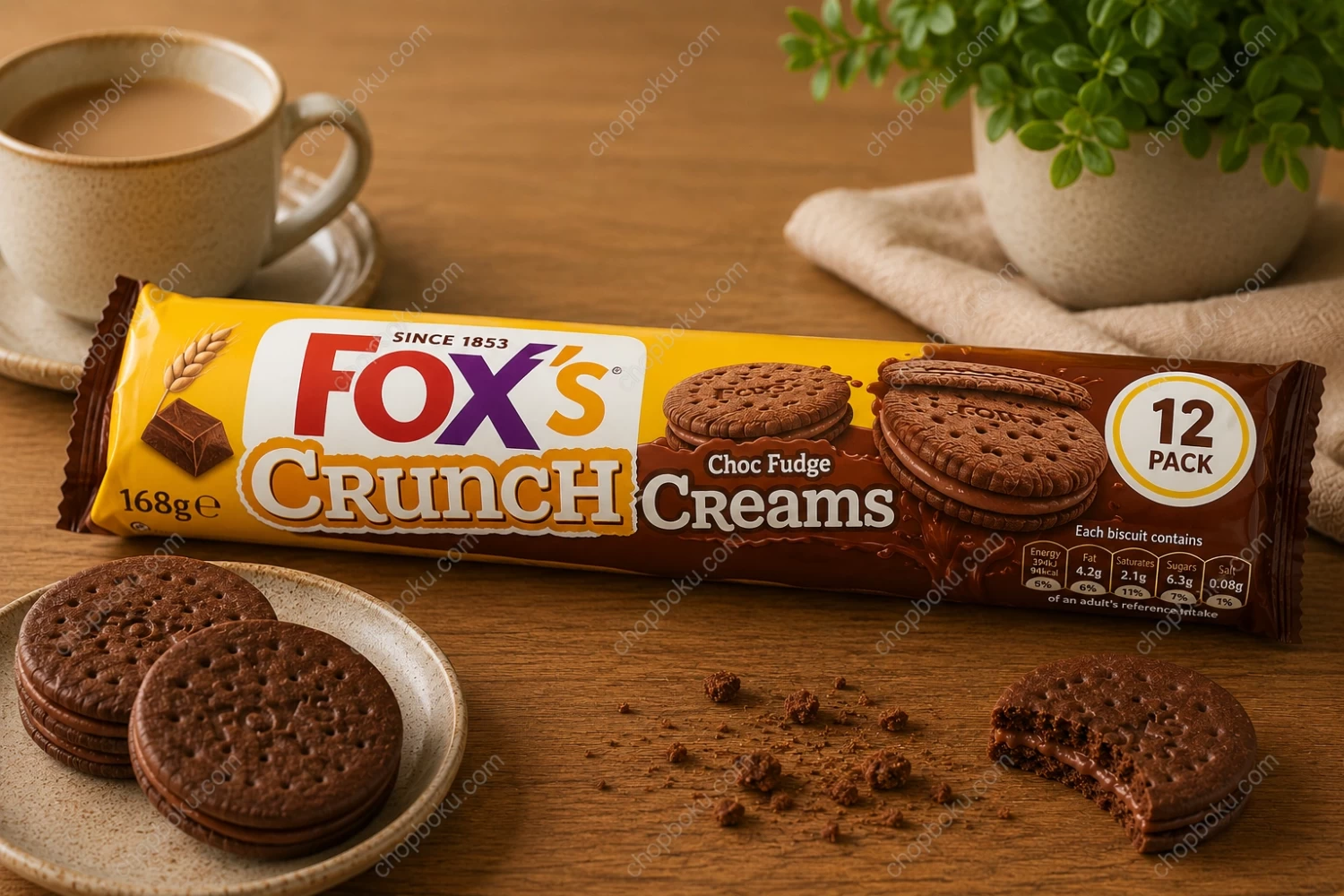 Fox's Crunch Choc Fudge Creams 168g