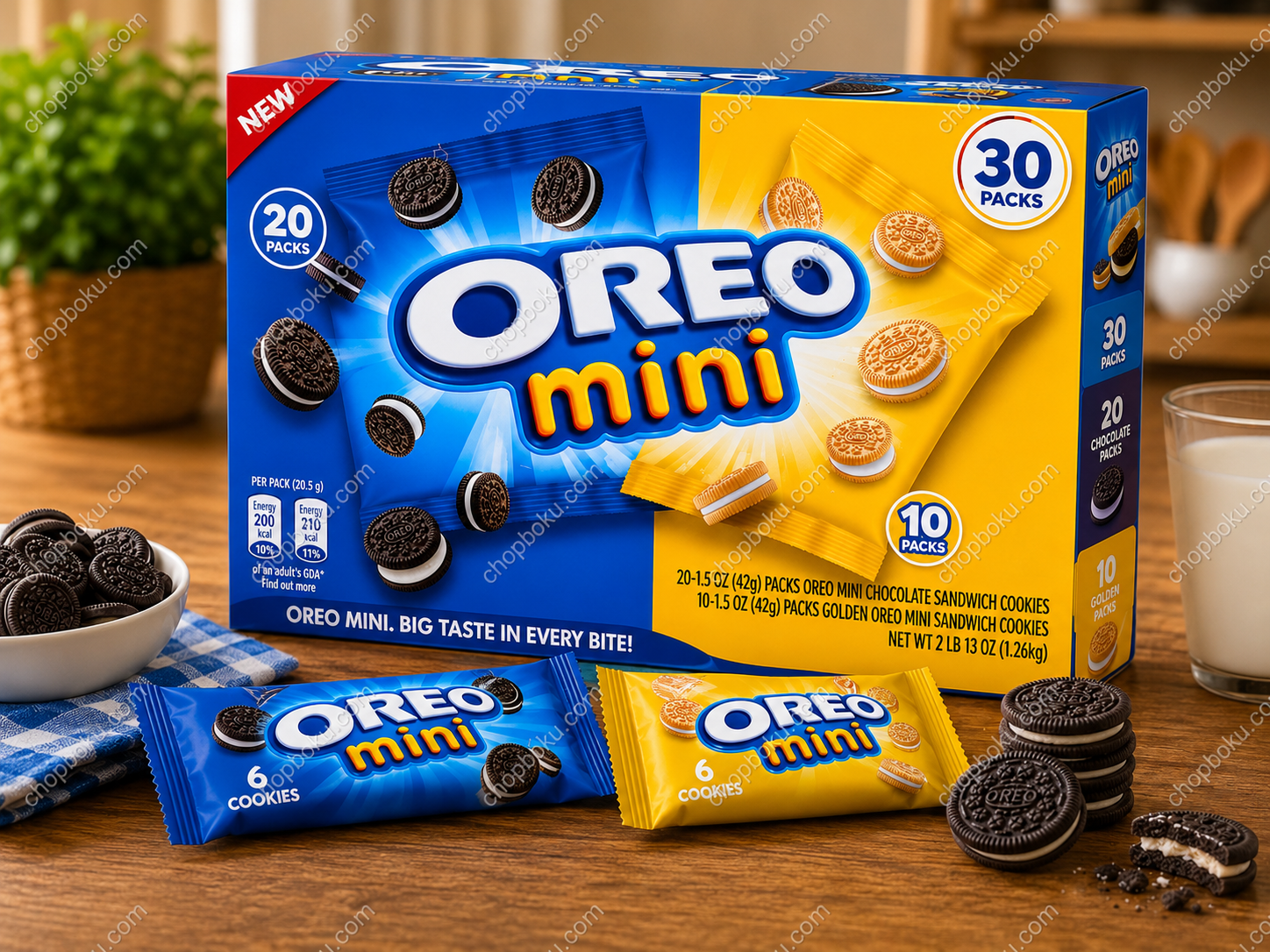 OREO Mini Cookies Multipack 30 Packs – Bite-Sized Chocolate Sandwich Cookies in Lagos Nigeria