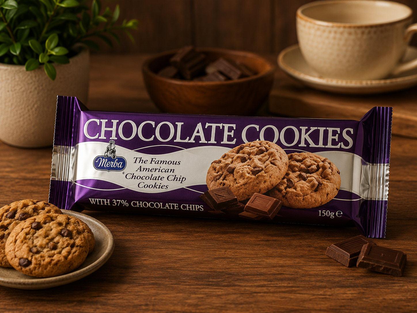 Merba Chocolate Cookies 200g – Premium Dutch Chocolate Cookies | Buy Online in Lagos Nigeria