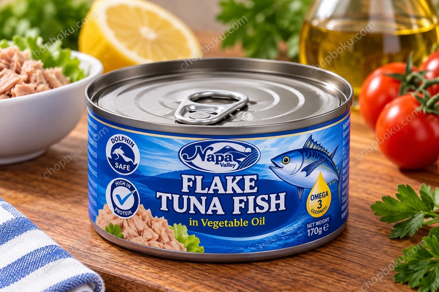 Napa Valley Flake Tuna Fish in Vegetable Oil 170g