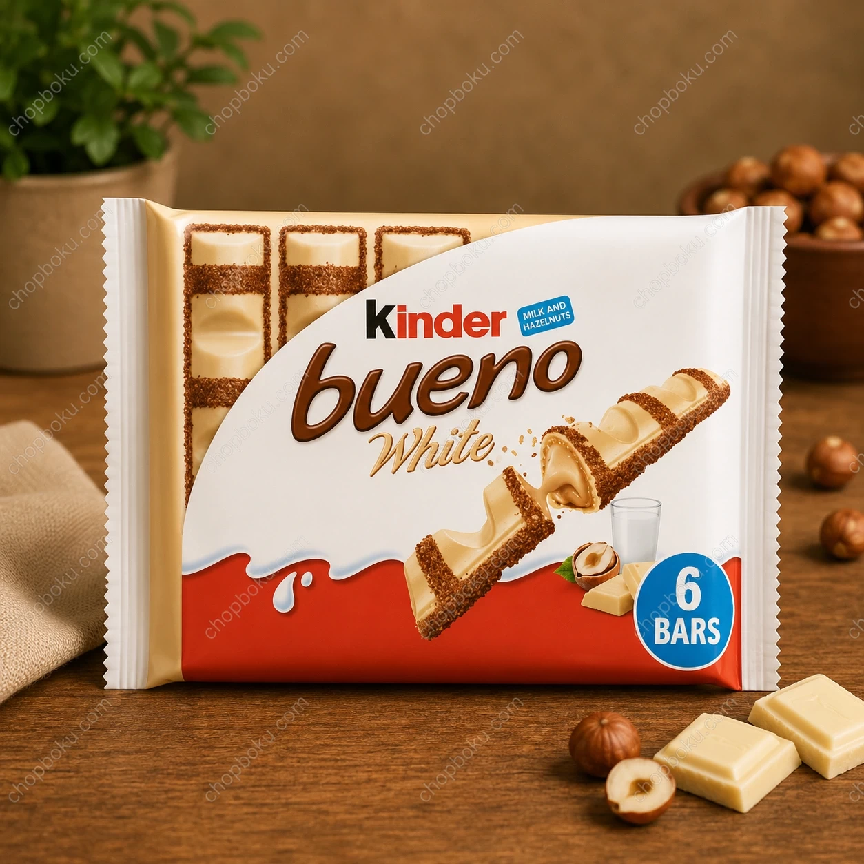 Kinder Bueno White Chocolate Bars Multipack 3 × 39g