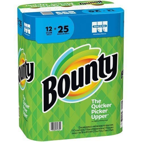 Bounty Tissue 12 club rolls ( 26 regular rolls)
