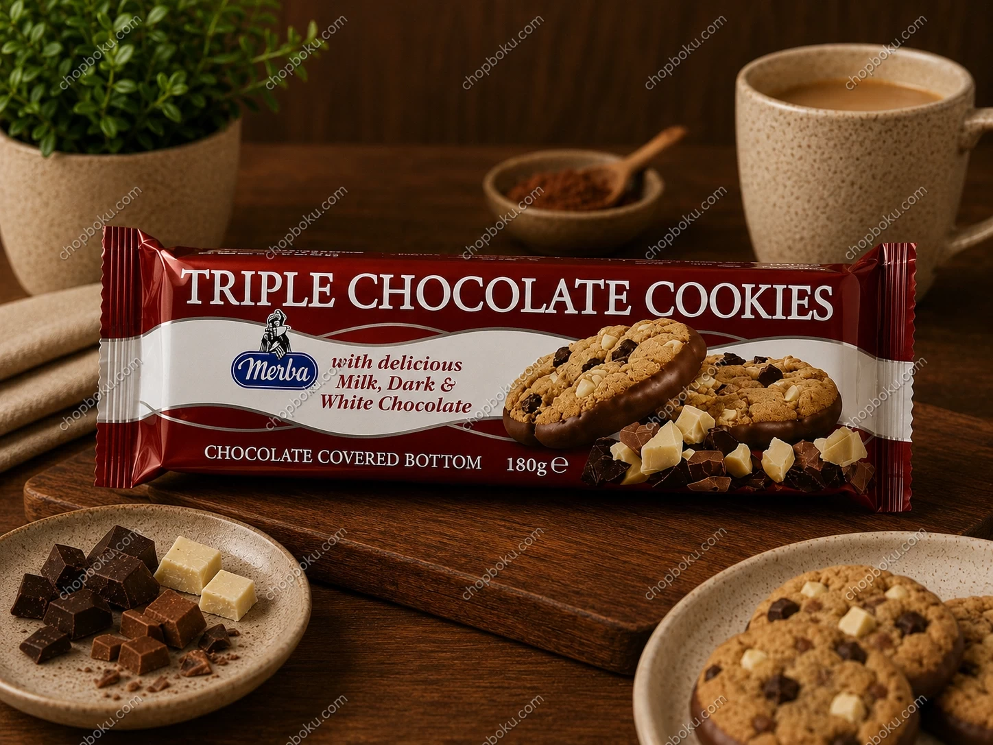 Merba Triple Chocolate Cookies 180g