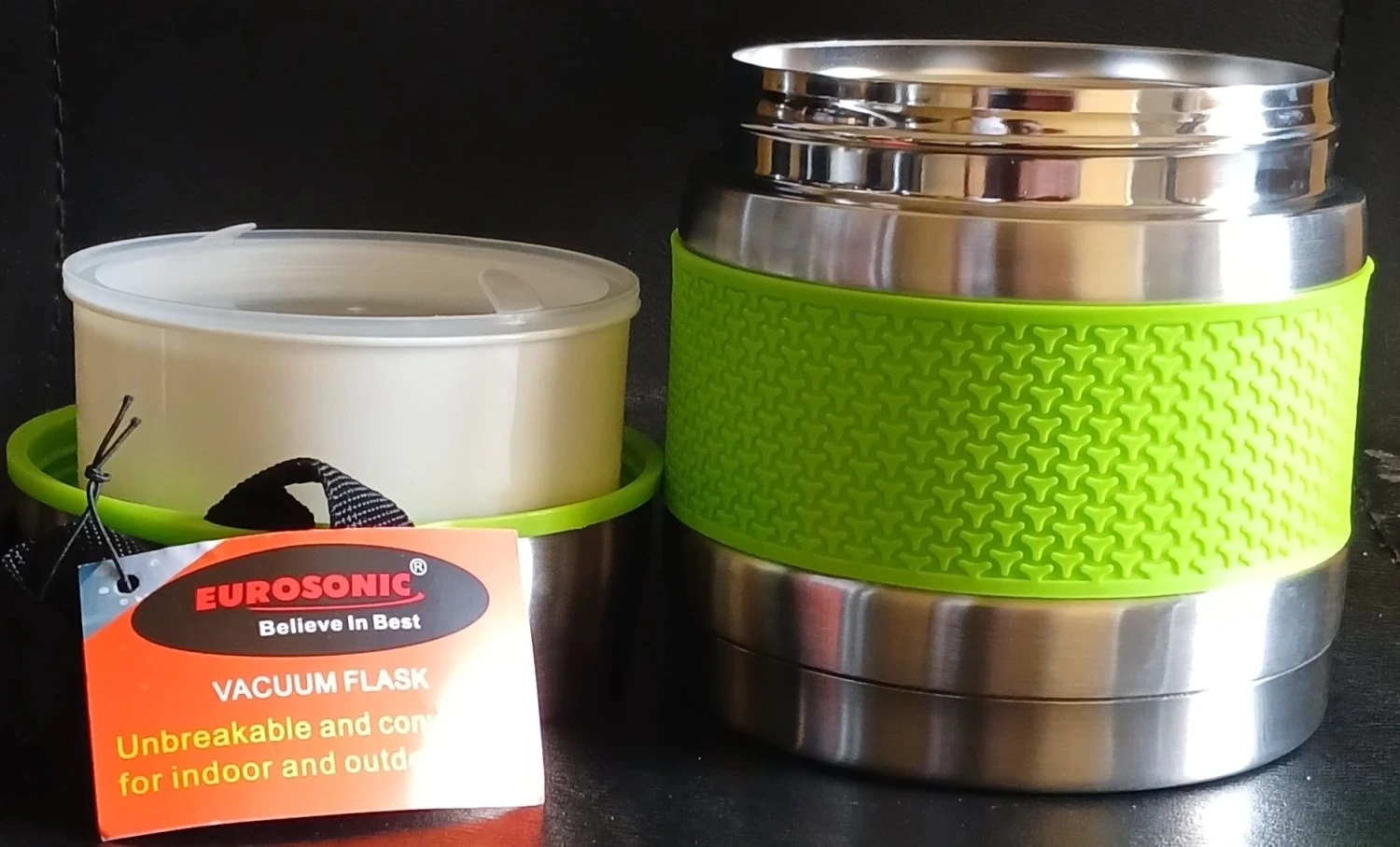 Eurosonic Multi-Purpose Insulated Flask with Double Storage Containers – 750ml Food & Beverage Thermos | Buy in Nigeria (Lagos, Abuja, Port Harcourt)