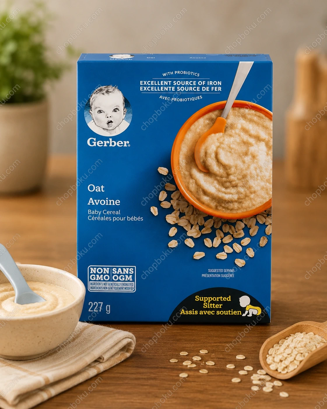 Gerber Rice & Oatmeal Baby Cereal 227g