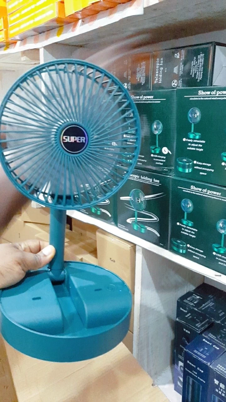 Super Rechargeable Fan – Portable USB Charging Fan with Long Battery Life, Quiet Cooling for Home, Office & Outdoor Use (Nigeria)