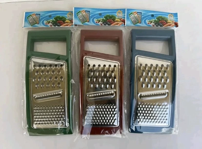 Stainless Steel Hand Grater – Multi-Purpose Vegetable, Cheese & Ginger Grater with Comfortable Grip