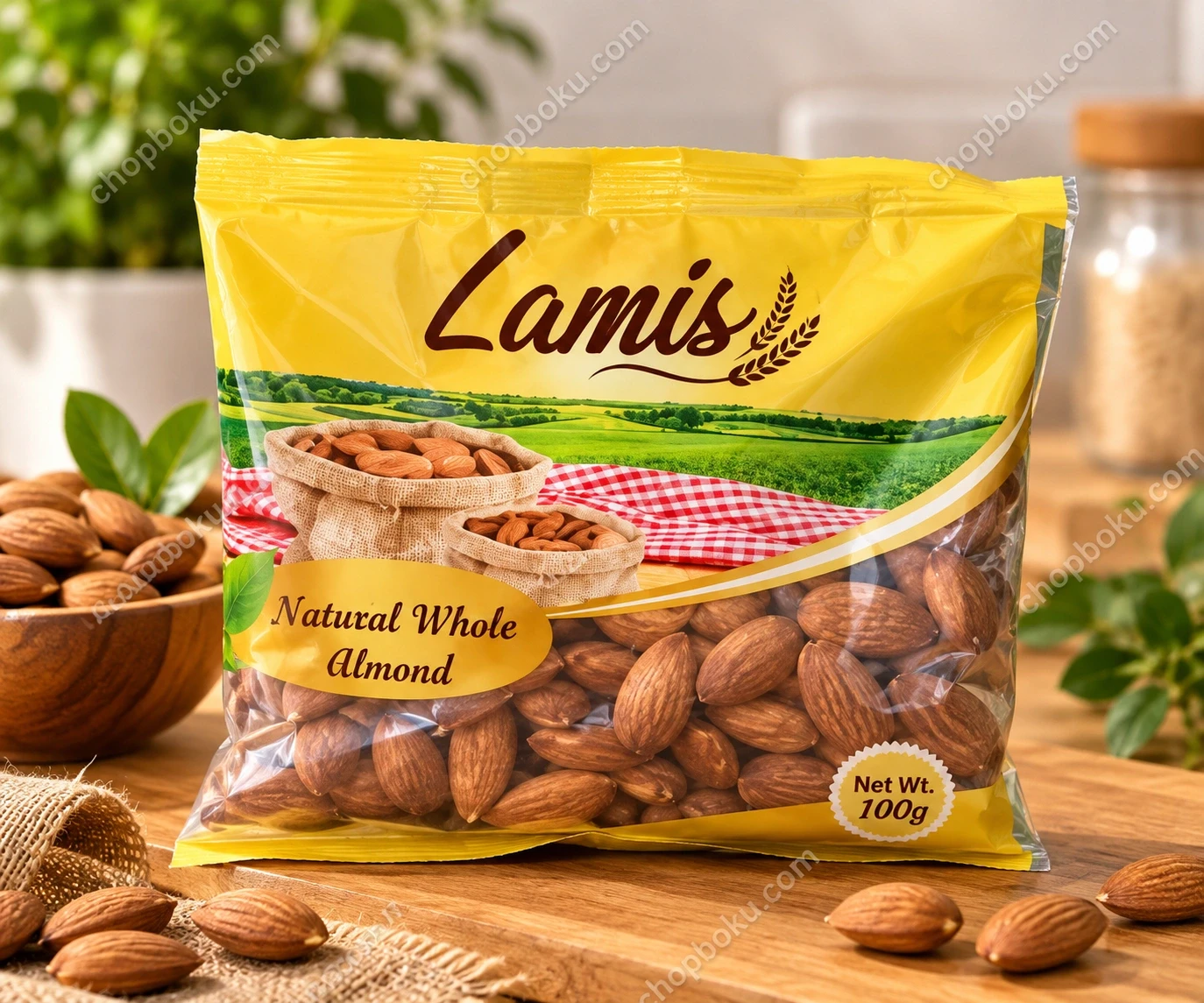 Lamis Natural Whole Almond 100g