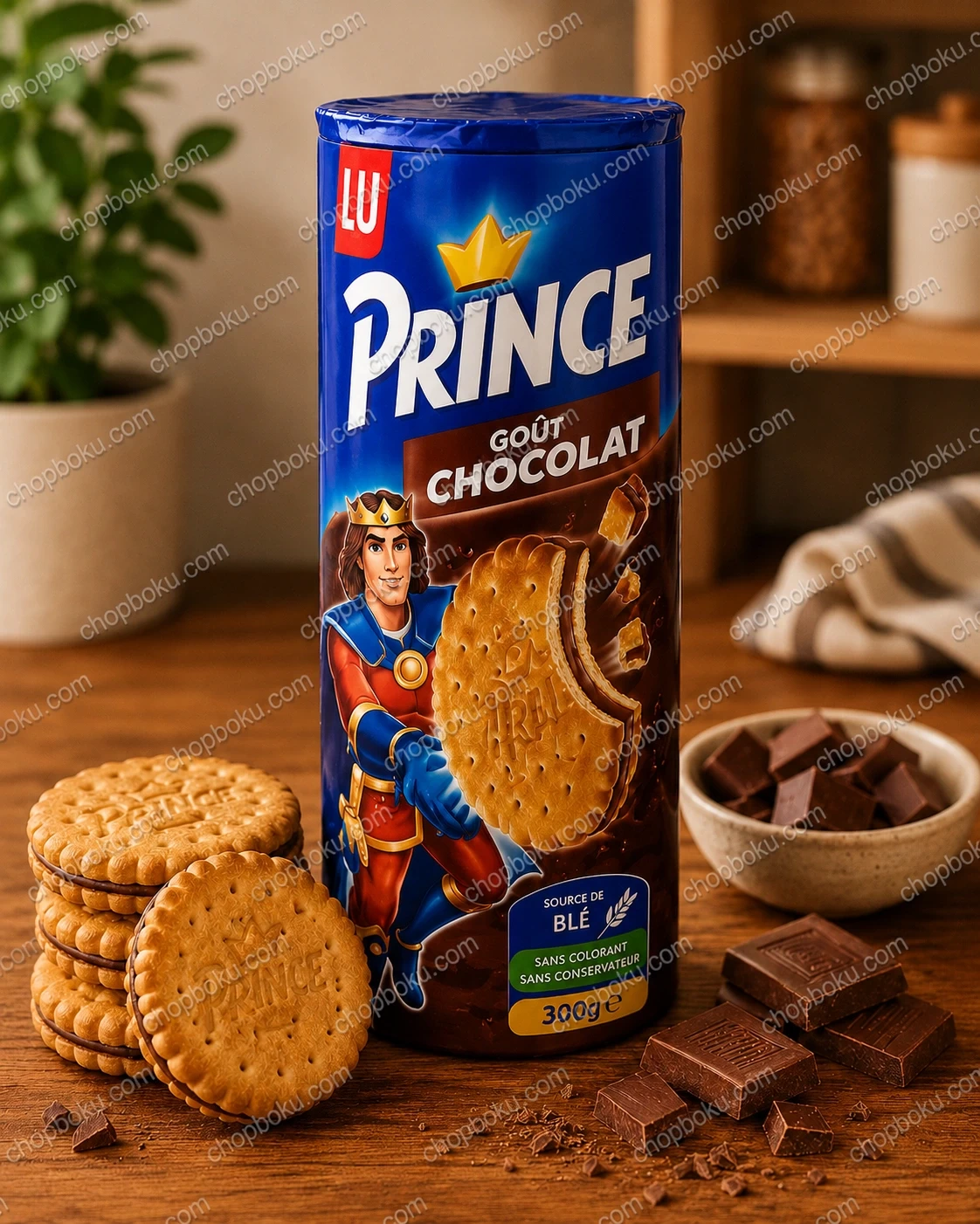 LU Prince Chocolate Sandwich Biscuits 300g – Chocolate Filled French Biscuits in Lagos Nigeria