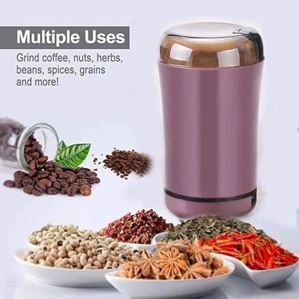 Portable Dry Food Grinder Machine – Electric High-Speed Spice, Pepper & Grain Grinding Blender (Stainless Steel Blades)