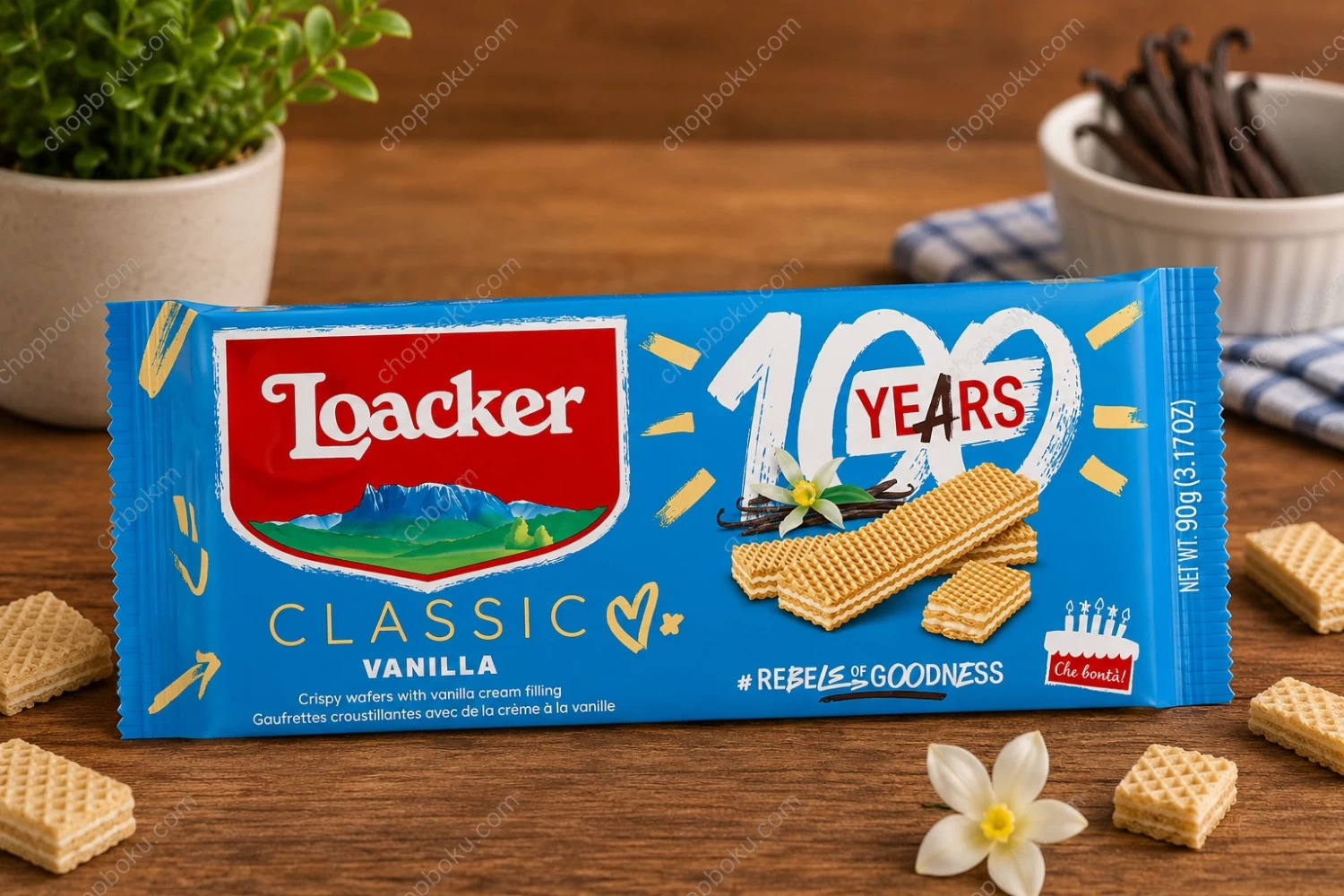 Loacker Classic Vanilla Wafers 90g
