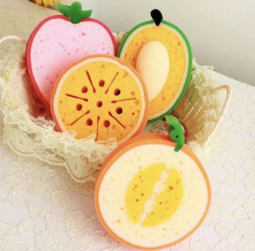 Fruit shape sponge-5pcs